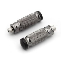 CNC 알루미늄 오토바이 리어 세트 발판 야마하 혼다 스즈키용 풋 레스트 페그 페달 액세서리, CHINA, Gray, Gray