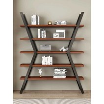 X자형 선반 진열대 디스플레이 매대 전시대 다층 거실, 책장 높이 120x36x210