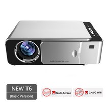 미니 빔프로젝터 YERSIDA-T6 풀 HD Led 프로젝터 2K 4K 4000 루멘 720p 휴대용 시네마 Proyector 안드로이드 와이파이 3D 홈 시어터, [03] Basic Version, [02] 미국 플매트 카펫 러그