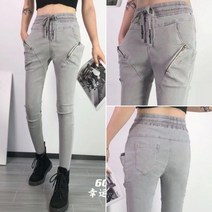 봉숙이 더블 여성 빅사이즈 배기 스판 봄 가을 간절기 밴딩 베기 인생 편한 바지 여자 팬츠
