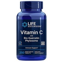 Life Extension Vitamin C 라이프익스텐션 비타민C + 바이오 퀘르세틴 & 파이토솜 250정, 1개