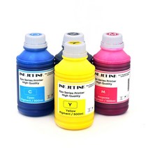 호환 엡손 TM-C3500 TM-C3510 TM-C3520 라벨 프린터 카트리지 및 Ciss 용 500ML 방수 안료 잉크, [04] Cyan