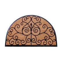 코코넛매트 반원 야자매트 미끄럼방지 야자수매트, E + 600MM×900MM