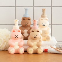 로마네 도낫도낫 베어 버블 미니 디스펜서 250ml, 크림