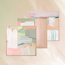 백드롭 페인팅 거실 그림 액자 3type 추상화 아트 캔버스 유화 인테리어액자