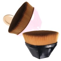 미세모 메이크업 브러쉬 여성 파운데이션솔 파데 화장솔 셀프 피부 페이스, 블랙