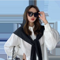 에피라이프 봄 가을 어깨 숄 후드 니트 가디건, 물결 차콜