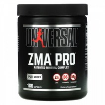 Universal Nutrition 유니버셜 뉴트리션 스포츠 시리즈 아연 마그네슘 비타민B6 Sport Series ZMA 180캡슐