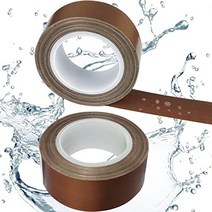 ptfe 코팅 유리 섬유 telfon 테이프 고온 테이프 건조 기계 컨베이어 벨트 용접 밀봉 테이프 진공 실러 기계 용 테플론 테이프 (갈색 50mm x x 0.18mm), 1인치 x 33피트 갈색