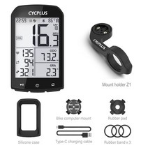자전거 속도계 추천 무선 GPS CYCPLUS-M1 사이클링 컴퓨터 블루투스 4.0 ANT + IPX6 주행 거리계 액세서리, 2.M1 with holder Z1