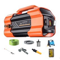 라이프쏠 5세대 충전식 농업용 양수기 무선 경량 펌프 고압 고출력 가정용 호스30M 거치대포함, 498Ah 파워업그레이드형세트, 1개