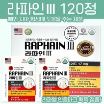 [라파엘 인증마크 획득 정품] 라파인 120정 4개월분 뼈건강 치아건강 프로폴리스, 1개