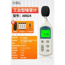 소음 측정기 감지 데시벨 측정기 소리 테스터 사운드 악기 레벨 미터 측정기 볼륨 층간소음, AR824 Professional(공식 표준)
