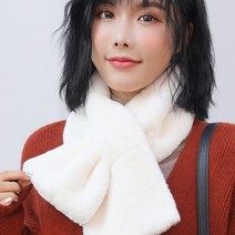 폼폼스카프 넥워머 모조달토끼털 여성 가을겨울 모조모피 숏 2867659024