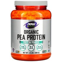 NOW Foods 나우푸드 스포츠 오가닉 완두콩 단백질 파우더 퓨어 무맛 680g