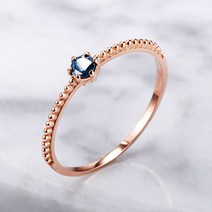 [사파이어남자반지] CX 남성용 반지 천연 사파이어 반지 18K 도금 반지