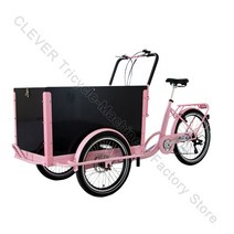 세발 전기자전거 3휠 전기 캐빈 카고 자전거 가족 36V 250W 프론트로드 전자화물 판매용, 01 Pedal FOB, 한개옵션1