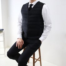 엠클로 남자 초경량 브이넥 빅사이즈 4온스 패딩조끼 남여공용 (5color)