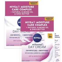 NIVEA 니베아 Daily Essentials 데일리 에센셜 너리싱 페이스 모이스처라이저 SPF30 50ml 2팩