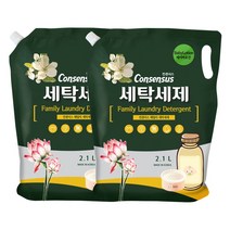 컨센서스 패밀리 세탁세제 베이비로션 리필, 2.1L, 2개