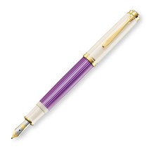 Pelikan 펠리칸 M600 소버린 만년필 바이올렛 화이트 색상 파인 포인트 EF 닙
