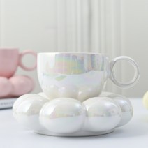 메리테이블 구름 컵 찻잔 커피잔 세트, 오로라 펄, 1개