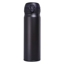 Shengye 캐주얼 팝업 스테인리스 스틸 보온텀블러, 블랙, 500ml