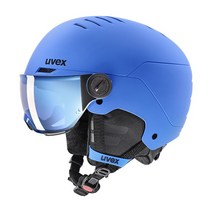 2223 우벡스 아동 바이저 헬멧 uvex rocket jr. visor blue mat mirror blue(S2)