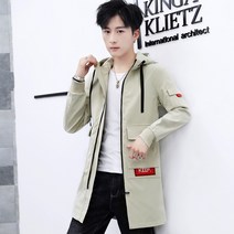 Z3JC 가을 겨울 도톰 중기장 자켓 캐주얼 기모 남성 트렌치코트
