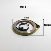 Zenoah Komatsu G2500 25cc 2 스트로크 소형 체인 톱 교체 용 3 개/묶음 전기 2500 스타터 리코일 스프링, TYPE A, CHINA, 01 TYPE A