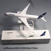 비행기 모형 다이캐스트 ABS 플라스틱 조립 모델 독일 루프트 탄사 에어버스 A350 우크라이나 B737 Wizz A321 베를린 A330 항공기, [01] Lufthansa A350