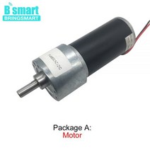 Bringmart DC 기어 모터 12 볼트 감속기 엔진 고속 토크 가역 24V 감소 기어드 JGB37-3157, 12v 60rpm, package R