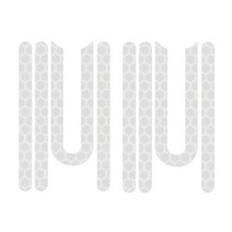 프론트 리어 휠 타이어 커버 보호 쉘 반사 스티커 1/2 세트 샤오미 미지아 M365 전기 스쿠터 스케이트 보드 부품용, 02 2Pcs Silver
