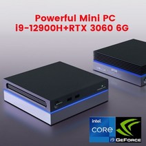 미니PC 일체형PC 고사양 사무용 가정용 산업용저렴한 미니 게임 PC i9 12900H i7 NVIDIA GTX1060 4G Thunde, 02 i5-12500H GTX1060 4G_04 EU, 06 32GB DDR4 1TB NVMe