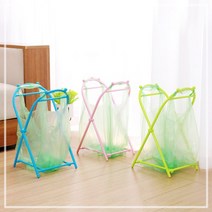 접이식 쓰레기통 쓰레기봉투 거치대 분리 수거 재활용 비닐 봉투 가정용 캠핑용 수거함