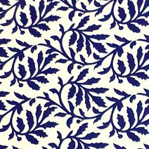 [수입포장지] Indigo Leaf