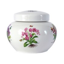 백자제비꽃 밀폐단지1kg 소금단지 항아리, 백자제비꽃밀폐단지1kg
