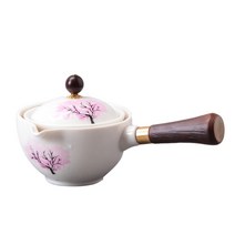 티포트 약탕기 중국어 쿵푸 차 세트 360 회전 주전자 세라믹 메이커 주입기 반자동 Gongfu Teaware Pot Cu, 12 M