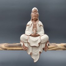 LED 천수관음 미니 불상 관세음보살상 불교 부처상, 불상 단품(베이지)