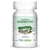 Maxi Health 츄어블 키디사이트 - 멀티비타민 및 미네랄 - 버블 껌 맛 - 90 츄 - 코셔