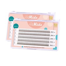 미도 인조속눈썹 부분 가닥 속눈썹 셀프 연장 자연스런운 가속눈썹 단품 시리즈, A형  8mm   2P (400모)