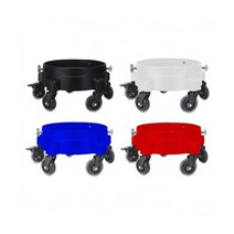 더쎈 버킷돌리 우레탄 고급형 회전 바퀴 셀프세차용품 도구, 블랙