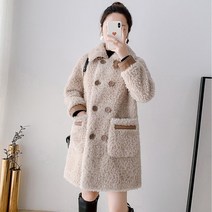 에코퍼코트 페이크퍼 양털 램스월 더블 데이트룩 하프