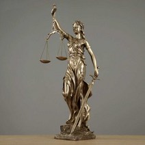 변호사 개업 선물 정의의 여신상 로펌 엔틱 장식품, 대형 레이디 저스티스