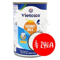 베트남 비엣코코 코코넛 밀크 베이킹 간식 재료 COCONUT MILK 400ml x 24ea, 24개