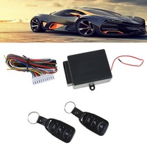 범용 자동차 원격 중앙 잠금 세트 도어락 차량 키리스 엔트리 시스템 2 개의 제어 장치 12V, 01 Remote Central Kit