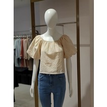 에꼴드파리 에꼴드파리 퍼프 숄더 잔체크 블라우스 062ZB28WBB062Z (P002137729)