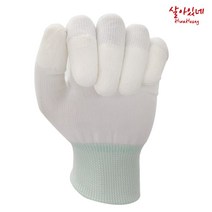 살아있네 PU 탑피트10켤레 화이트, 10개