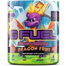 G 퓨얼 드래곤프루트 에너지 파우더 스파이로 더 드래곤에서 영감을 받은 제품 9.8 oz (40회 제공량), 기본