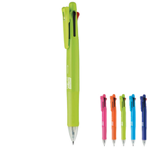 제브라 클립온 멀티 F 4색(0.7mm)+샤프(0.5mm) CLIP-ON MULTI F B4SA1 비비드, CLO MULTI F 4&1 엑티브그린(ACG)x1개
